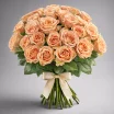 Букет кремовых роз "Капучино"